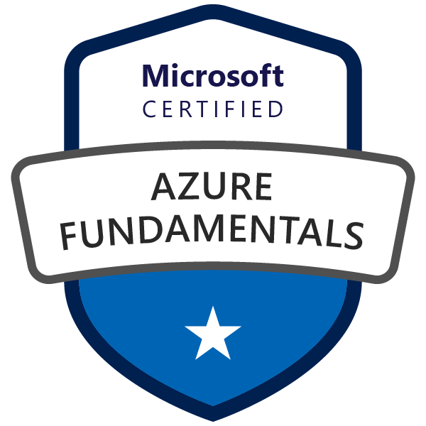 Microsoft Azure Fundamentals certification badge